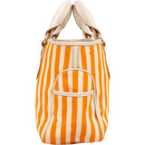 Celine Striped Canvas Boogie Handbag