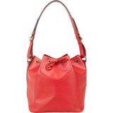 Louis Vuitton Red Epi Leather Sac Noé Petit Shoulder Bag
