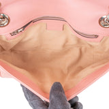 Gucci Pink Leather GG Marmont Matelassé Shoulder Crossbody Bag