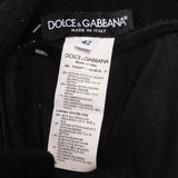 Dolce & Gabbana Black Spitze Lace-Trimmed Skirt (IT42)