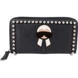 Fendi X Karl Lagerfeld K/Klassik Pins Zip Around Wallet