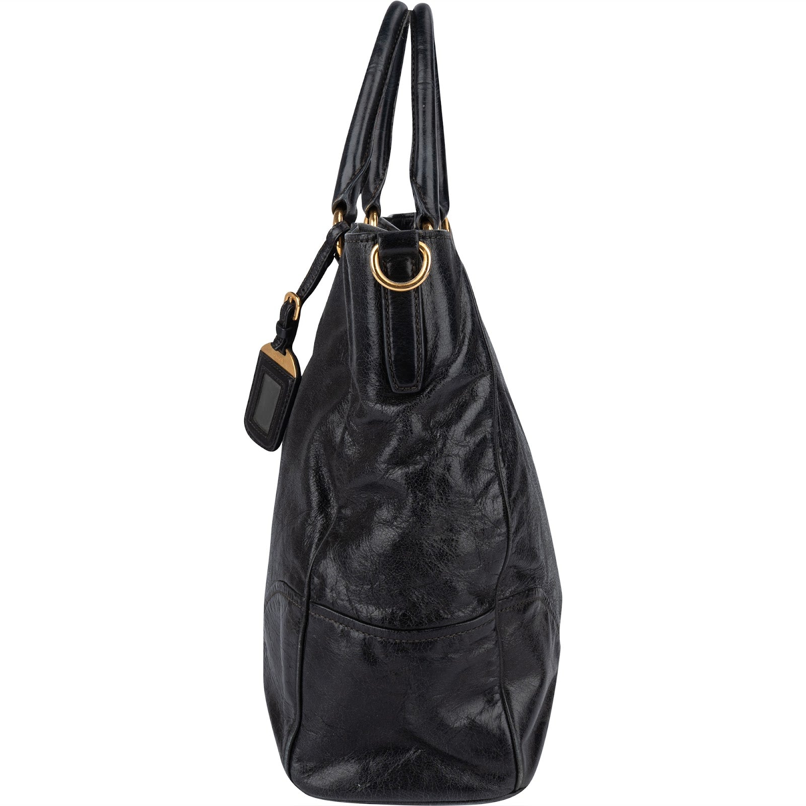 [🔄️B24 / F30] Prada Vitello Shine Tote Handbag - vintageandkickz