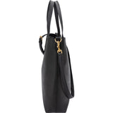 Yves Saint Laurent Black Leather Tote Handbag