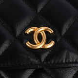 Chanel Quilted Calfskin Punk Grommet Wallet On Chain Crossbody Bag