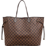 Louis Vuitton Monogram Damier Ebene Canvas Neverfull GM Shoulder Bag