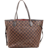 Louis Vuitton Monogram Damier Ebene Neverfull MM Shoulder Bag