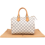 Louis Vuitton Monogram Damier Azur Canvas Speedy 25 Handbag