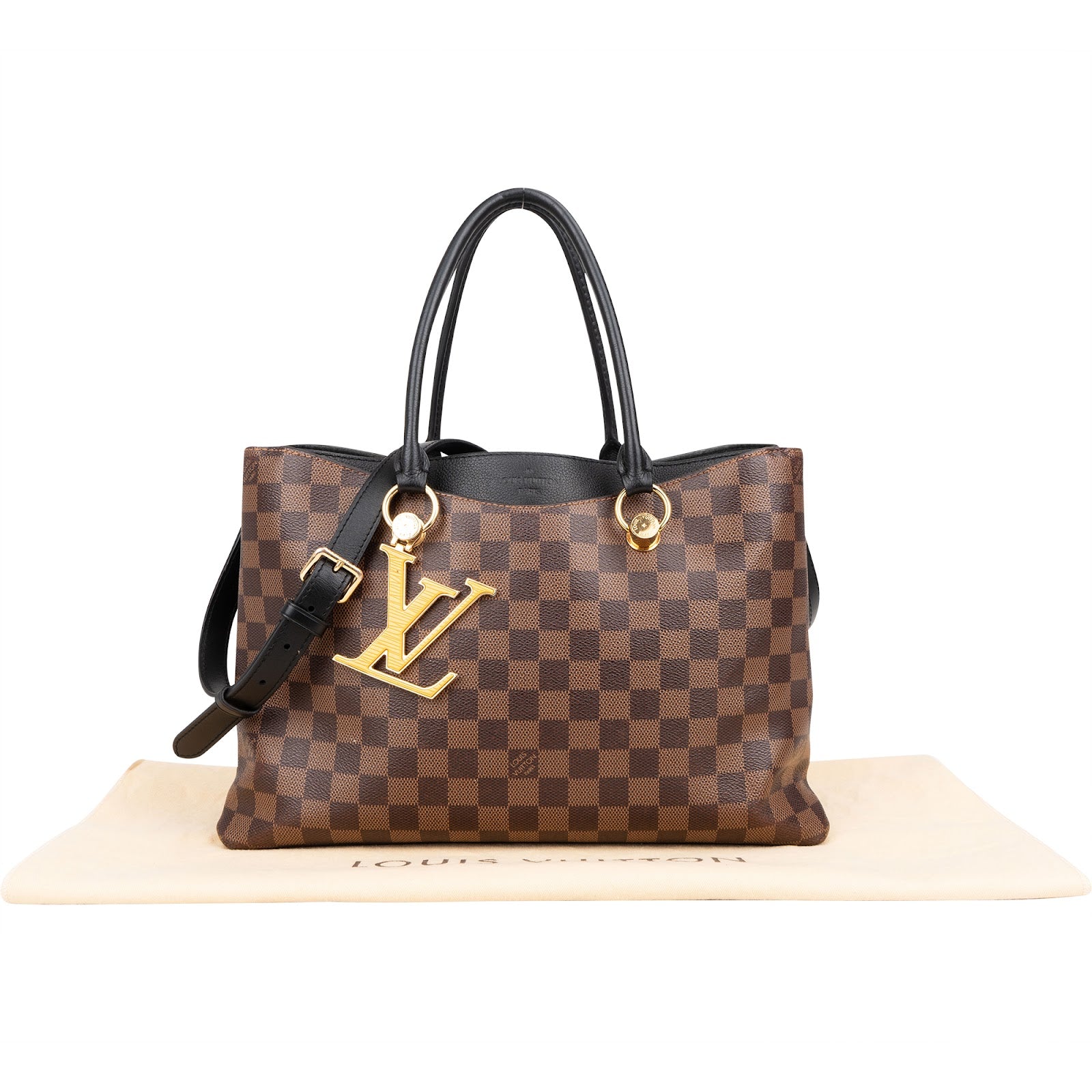 Louis Vuitton Monogram Damier Ebene Riverside Handbag - vintageandkickz