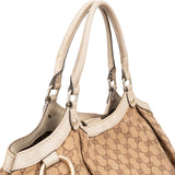Gucci Monogram GG Canvas Sukey Hobo Handbag