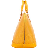 Louis Vuitton Yellow Epi Leather Alma PM Handbag