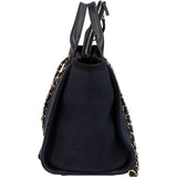 Chanel Canvas Deauville Small Tote Shoulder Bag