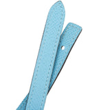 Hermès Blue Leather Gamma Belt Reversible