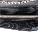 Yves Saint Laurent Grain de Poudre Quilted Leather Wallet On Chain Crossbody Bag