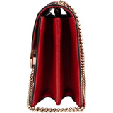 Gucci Grained Leather Interlocking G Crossbody Bag