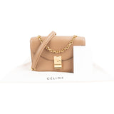 Celine Calfskin Classic Box Medium C Lock Crossbody Bag