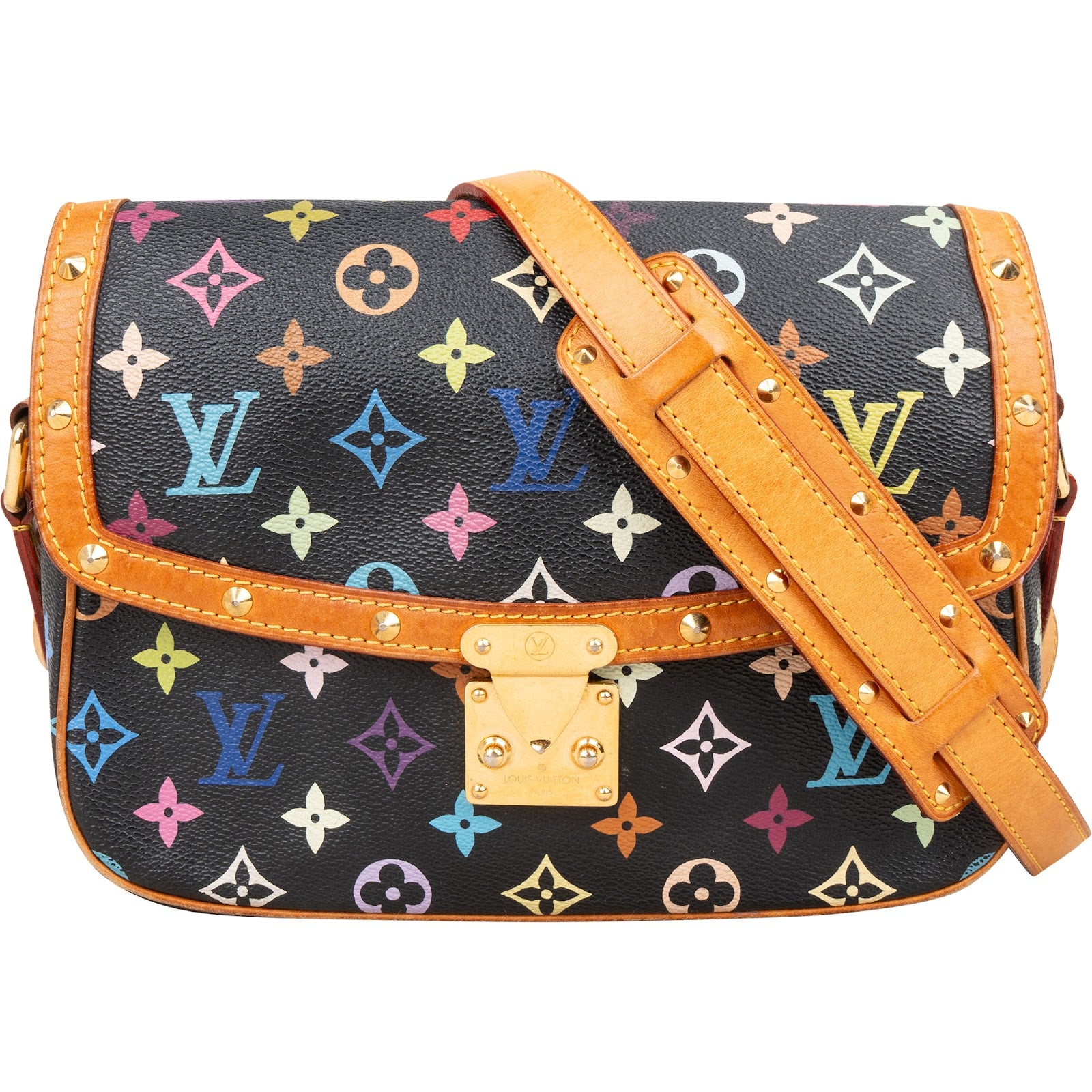 [🔄️B07 / F15] Louis Vuitton Canvas Monogram Multicolor Sologne Crossbody Bag - vintageandkickz