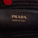 Prada Red Saffiano Leather Esplanade Handbag