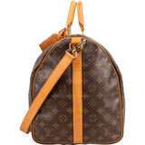 Louis Vuitton Monogram Canvas Keepall 55 Bandoulière Travel Bag