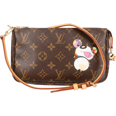 Louis Vuitton Monogram Canvas Limited Murakami Panda Pochette Accessoires Crossbody Bag