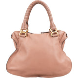 Chloé Pink Grained Calfskin Marcie Handbag