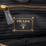 Prada Black Tessuto Gauffre Satchel Handbag