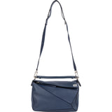 Loewe Blue Leather Puzzle Handbag