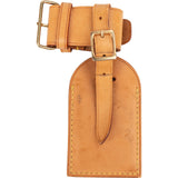 [🔄️B21 / F29] Louis Vuitton Vachetta Leather Luggage Tag - vintageandkickz