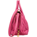 Miu Miu Pink Matelassé Nappa Leather Handbag - vintageandkickz