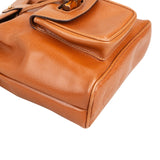 Gucci Pebbed Leather Bamboo Handle Small Backpack
