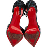 Christian Louboutin Multicolor Iridescent Patent Leather Ankle Strap Pumps (35,5)