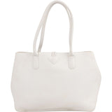 Longchamp White Canvas Blue Embroidered Roseau Sakura Shoulder Bag