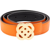Hermès Bicolor Epsom Leather Reversible Iris H Belt (70)