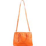 Prada Orange Saffiano Leather Galleria Tote Handbag