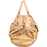 Miu Miu Matelassé Vitello Lux Leather Bowler Coffer Handbag