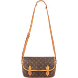 Louis Vuitton Canvas Monogram Gibeciere MM Crossbody Bag
