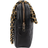 Chanel Quilted Lambskin Vintage Camera Crossbody Bag