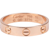 Cartier Au 750 Roségold LOVE Wedding Band Ring (#55)