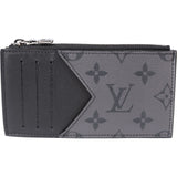 Louis Vuitton Canvas Monogram Eclipse Coin Card Holder Wallet
