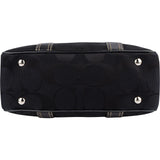 Coach Black Monogram Signature Gallery Tote Shoulder Bag