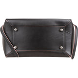 Céline Black Boxcalf Leather Pink Edges Belt Handbag