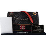 Chanel Quilted Lambskin Cuba Multicolor Medium Single Flap Crossbody Bag
