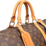 Louis Vuitton Monogram Canvas Keepall 55 Bandoulière Travel Bag