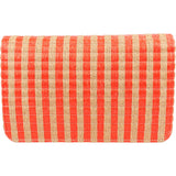 Chanel Raffia Gingham Wallet On Chain Crossbody Bag