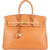 Hermès Natural Swift Leather Birkin 35 Handbag