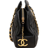 Chanel Quilted Lambskin CC Chain Shoulder Bag