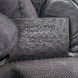 Gucci Pebbled Leather Bamboo Handbag