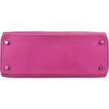 Hermès Pink Chevre Leather Palladium Kelly 28 Handbag