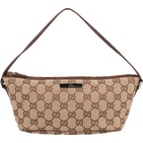 Gucci Monogram GG Canvas Boat Pochette Handbag