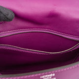 Hermès Swift Anemone Kelly Palladium 25 Sellier Handbag