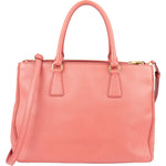 Prada Pink Saffiano Leather Galleria Handbag - vintageandkickz